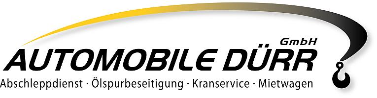 Werbebanner der Firma Automobile Dürr